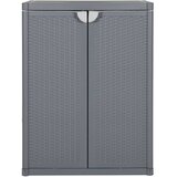  Vrtni ormarić za pohranu sivi 65 x 45 x 88 cm PP ratan | shoptok.hr