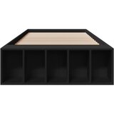  Okvir za krevet crni 75 x 190 cm od konstruiranog drva | shoptok.hr
