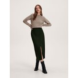 Reserved krilo z mešanico volne - kaki | Shoptok.si