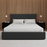 Bessagi Home Oblazinjena Postelja Alba, Siva, 180x200 Cene