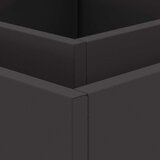  Ognjište Kvadratno Crno 60x60x30 cm Čelik | shoptok.hr