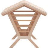  Hranilica za sijeno za zečeve 44x33x33 cm masivna jelovina | shoptok.hr