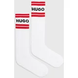 Hugo Nogavice 2-pack moške, bela barva, 50518610