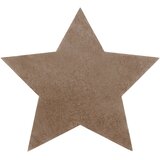 RugsX Preproge Sodobna pralna preproga SHAPE 3148 Zvezda shaggy 80x80 cm Bež | Shoptok.si
