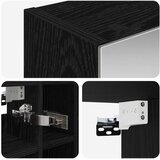  Kupaonski ormar s ogledalom Crni hrast 60 x 14,5 x 50 cm | shoptok.hr