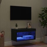  Set TV komoda Crni hrast 60 x 30 x 30 cm Konstruirano drvo | shoptok.hr