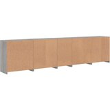  Komoda s LED svjetlima boja sivog hrasta 283x37x67 cm | shoptok.hr