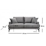 Atelier Del Sofa Dvosjed Papira Siva | Eponuda.ba