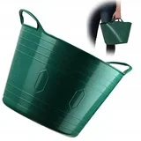 umivalnik za perilo, okrogel, fleksibilen plastični umivalnik, 15 l, zelen, (5000351754)