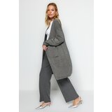 Trendyol Gray Pocket Detailed Knitwear Cardigan Cene