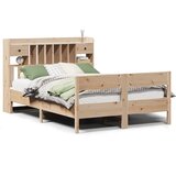 Krevet s regalom za knjige bez madraca 135x190 cm od borovine | Eponuda.ba