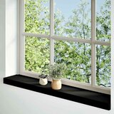  Okenske police 2 kosa temno rjava 70x15x2 cm trdna hrastovina | Shoptok.si