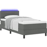  s opruga kutije Tamno siva 80 x 200 cm tkanina | shoptok.hr