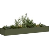 vidaXL Sadilica maslinastozelena 360x80x40 cm od čelika | shoptok.hr