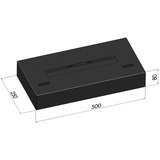  InFire - BIO kamin 8x50 cm 3kW crna | Eponuda.com