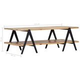 vidaXL Stolić za kavu od masivnog drva manga 115 x 60 x 40 cm | shoptok.hr