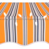 Tenda na ručno uvlačenje s LED svjetlima 100 cm žuto-plava | shoptok.hr