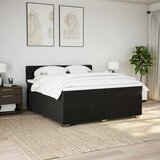  Krevet s oprugama i madracem crni 200x200 cm od tkanine | shoptok.hr