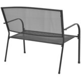  Vrtna klupa 108 cm čelična mrežasta antracit | Eponuda.com