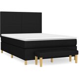  s oprugama i madracem crni 140 x 190 cm od tkanine | shoptok.hr
