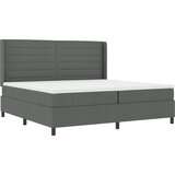  Kutna podnica s madracem tamno siva 200x200 cm tkanina | shoptok.hr