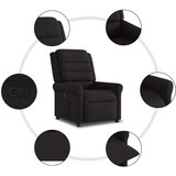 vidaXL Naslonjač od tkanine crni | shoptok.hr