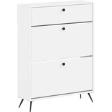  Ormar za cipele BREDA 78 x 24 x 103 cm Konstruirano drvo Bijela | shoptok.hr