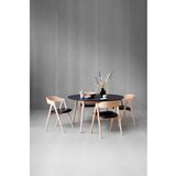 Hammel Furniture Okrogla raztegljiva jedilna miza z dodatno ploščo in s črno mizno ploščo ø 135 cm Meza – | Shoptok.si