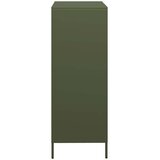  Visoka komoda maslinastozeleni 39x35x103,5 cm od čelika | shoptok.hr