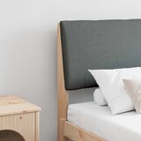  Tapecirani uzglavlje Tamno siva 200 cm Čvrsto borovo drvo | shoptok.hr