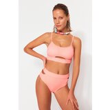 Trendyol Pomegranate Flower Texture High Waist Bikini Bottom | ePonuda.com