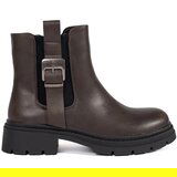 Shelvt Brown women's Chelsea boots with buckle | Shoptok.si