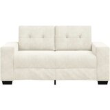  Dvosedežna garnitura krem barve, 120 cm, iz žameta, (22054610) | Shoptok.si