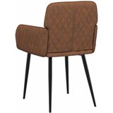  Trpezarijske stolice 6 pcs Umetnička suknja koža Smeđa | shoptok.hr
