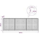  Gabion s žicom debljine 5 mm i mrežom 5x5 cm 300x30x100 cm - 30 cm 100 cm 300 cm | shoptok.hr