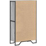 vidaXL Visoka omara siva sonoma 79,5x35,5x137,5 cm inženirski les | Shoptok.si