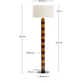 Kave Home Stojeća svjetiljka s tekstilnim sjenilom (visina 146 cm) Mavran – | shoptok.hr