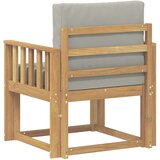  2 Komad Set vanjskih sofa Poliester Bijela i svijetlosiva | shoptok.hr