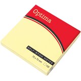 Blok samoljepivi 75x75 žuti OPTIMA 100L 22910 P12/216 | shoptok.hr