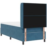  s opruga kutije s LED trakama Plava 90 x 200 cm Baršun | shoptok.hr