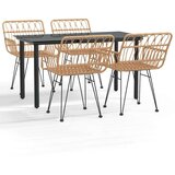  5-dijelni vrtni blagovaonski set od poliratana | shoptok.hr
