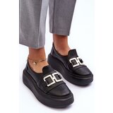 Lewski Shoes Women's Leather Platform Shoes Black Lewski | Shoptok.si