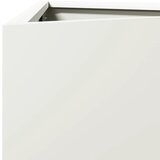  Vrtna sadilica bijela trokutasta 50x43x75 cm čelična | shoptok.hr