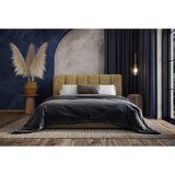 MID.YOU OBLAZINJENA POSTELJA 180 cm x 200 cm , les, tekstil, leseni material olivno zelena | Shoptok.si