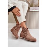S. BARSKI Women's Cutout Ankle Boots With Zip Brown S.Barski | ePonuda.com