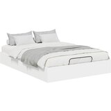 vidaXL Ottomanska postelja Bela 193 x 120 x 25 cm Iverna plošča, (5000141953) | Shoptok.si