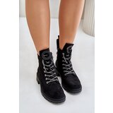 VINCEZA Insulated ankle boots with decorative lacing | shoptok.hr