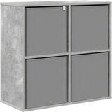  Kreveta s ladicama Betonski sivi 68,5 x 32 x 67 cm | shoptok.hr