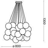 Ideal Lux luster na sajli mapa plus 22xE14/40W/230V | Eponuda.com