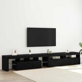 TV ormar 3 pcs Crni hrast 260 x 37 x 40 cm Konstruirano drvo | shoptok.hr